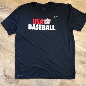 Men’s Nike Navy baseball T-shirt dry fit size large